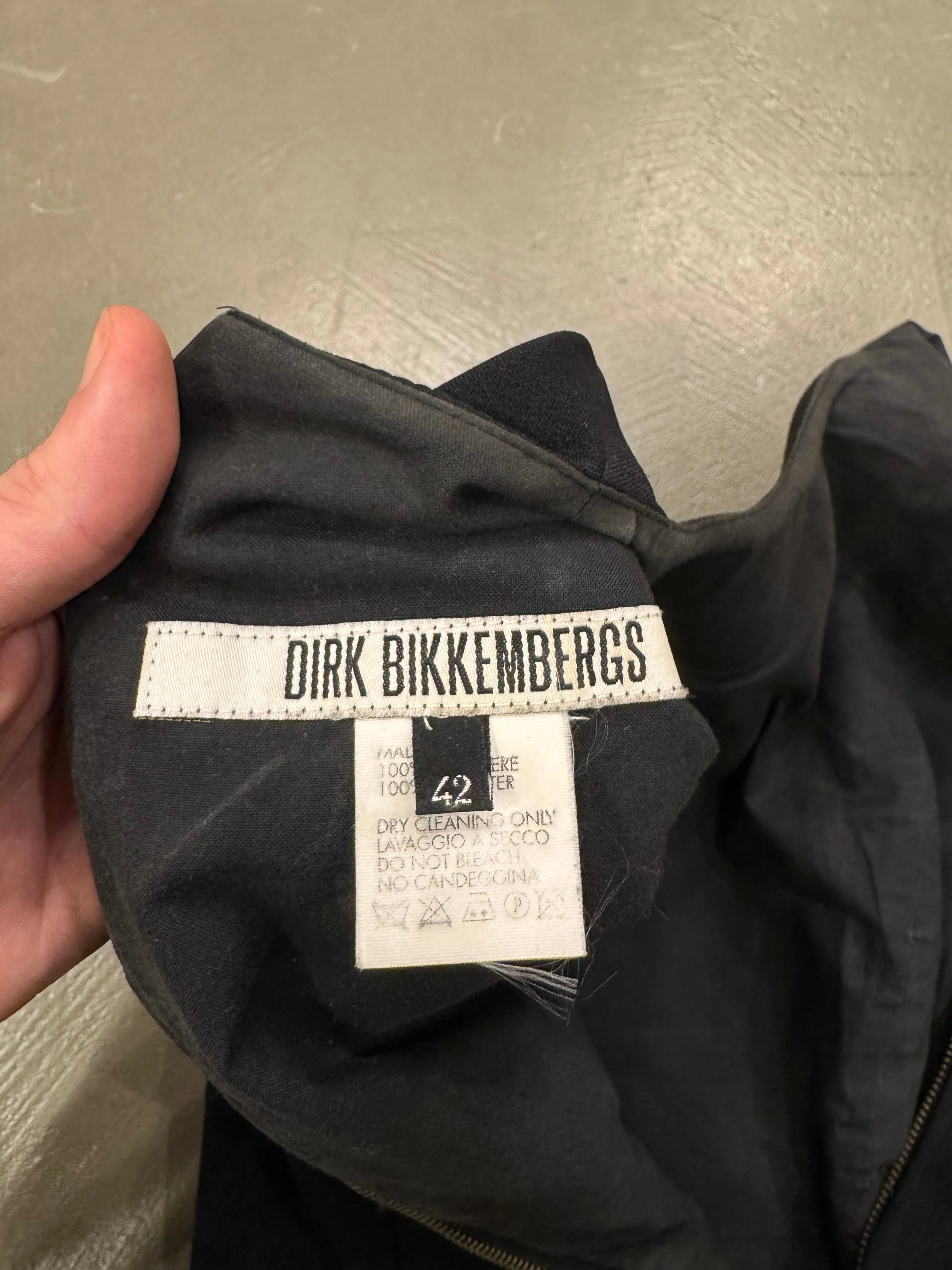 1990s Dirk Bikkembergs backzip vest with leather belt