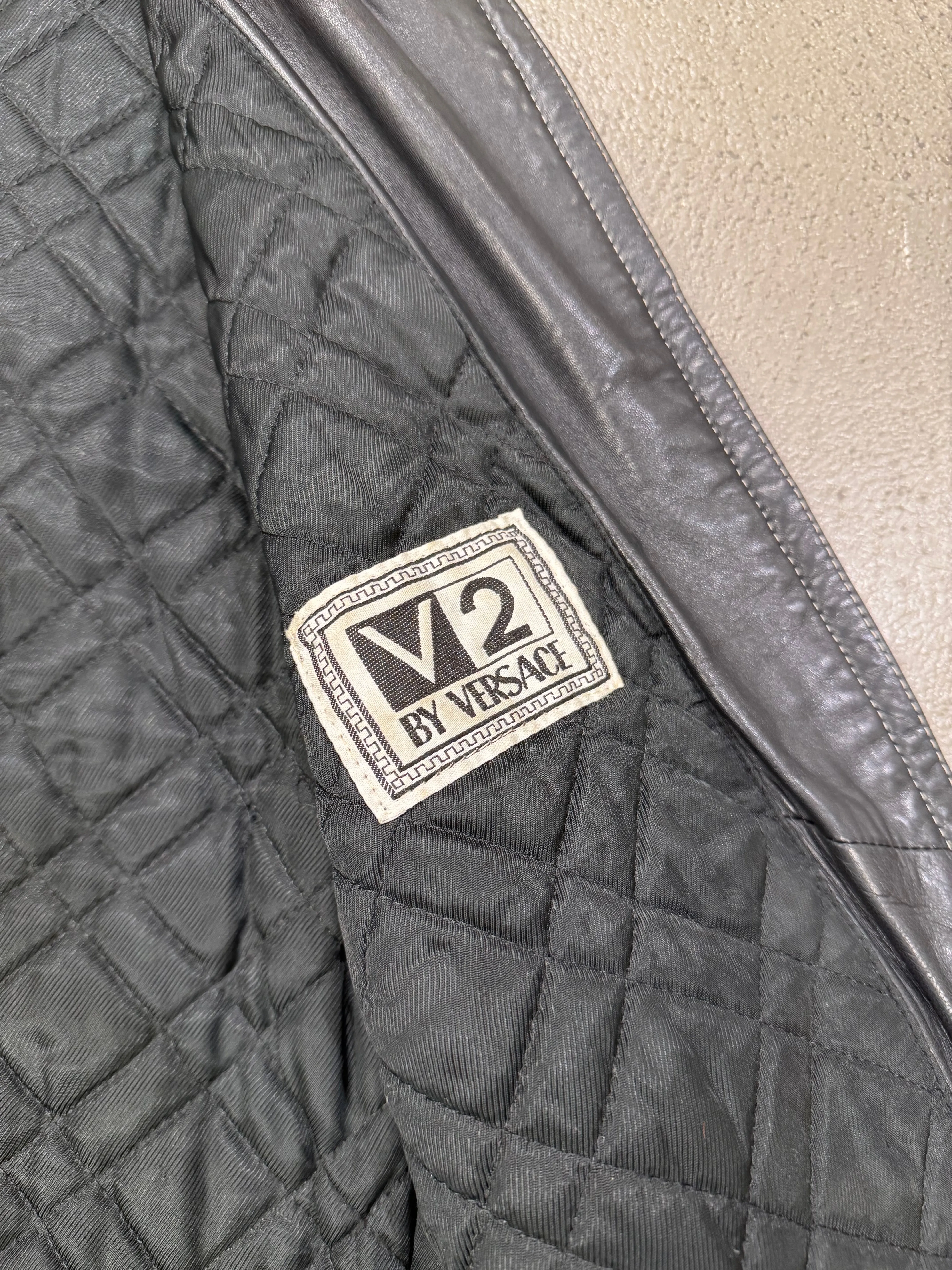 1990s GIANNI Versace “Adonis Hasselt” leather vest