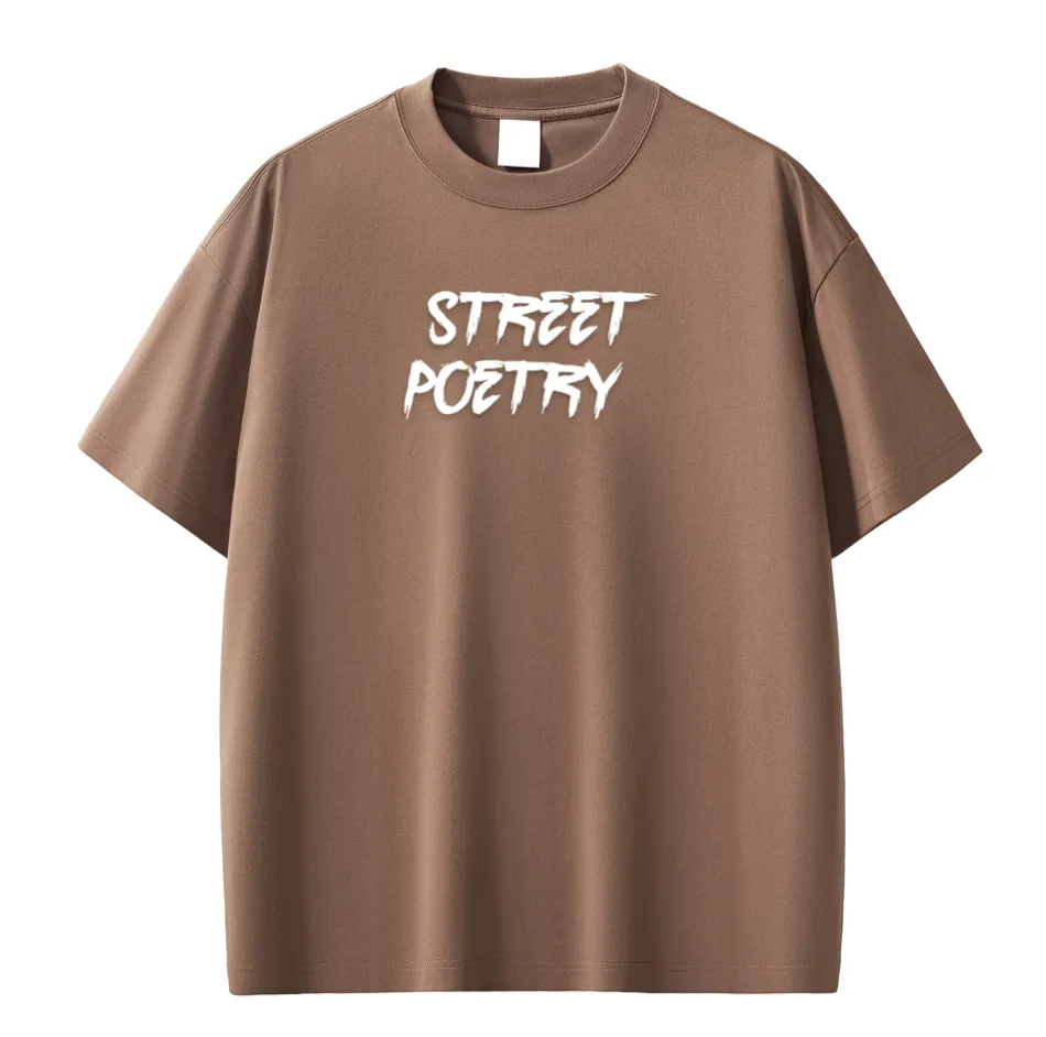 2. Street Poetry T-Shirt (white design)