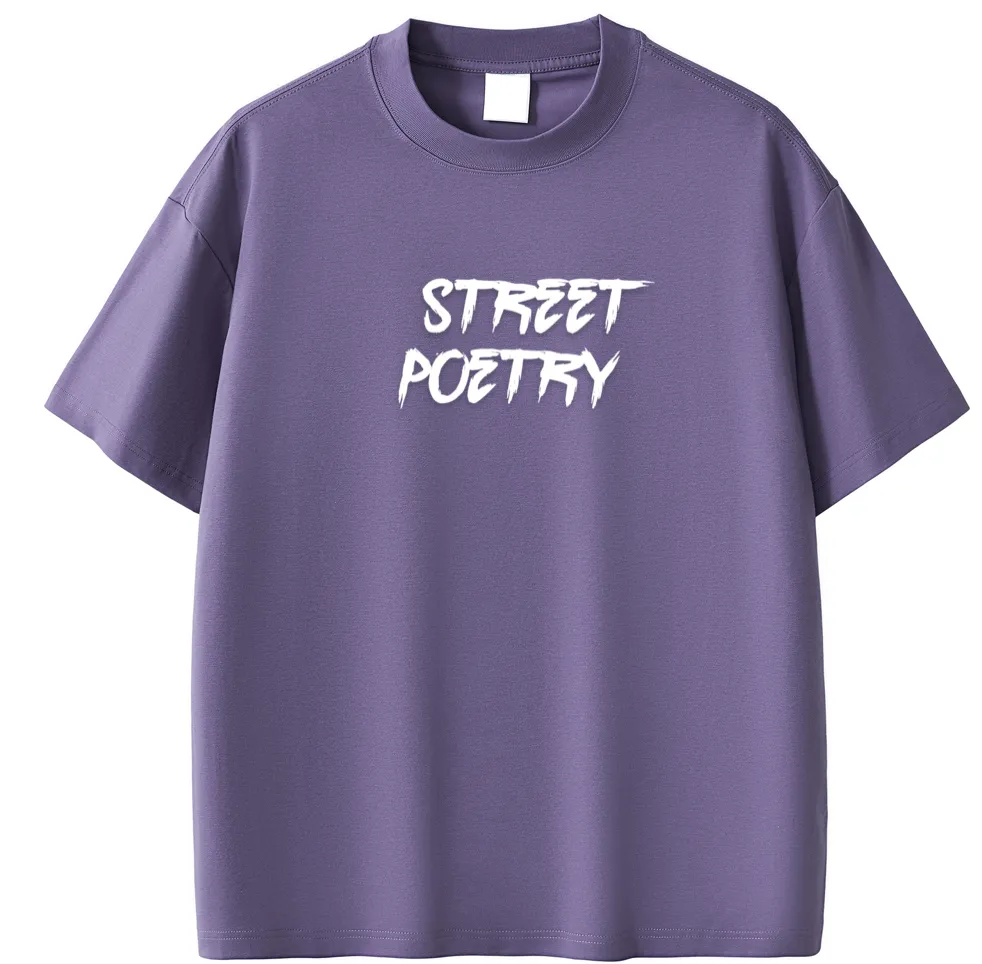 2. Street Poetry T-Shirt (white design)