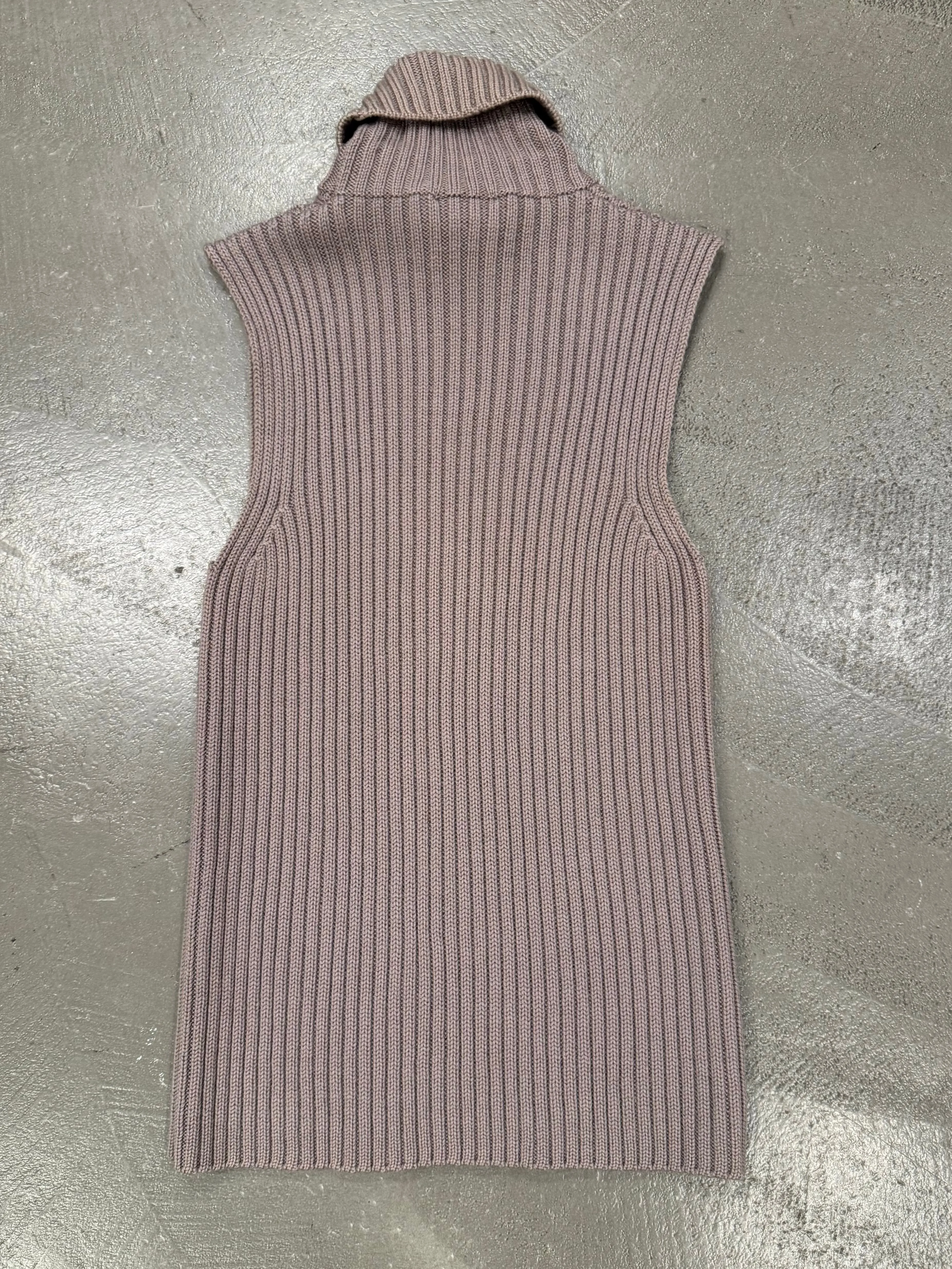 2000s Prada knit turtleneck vest