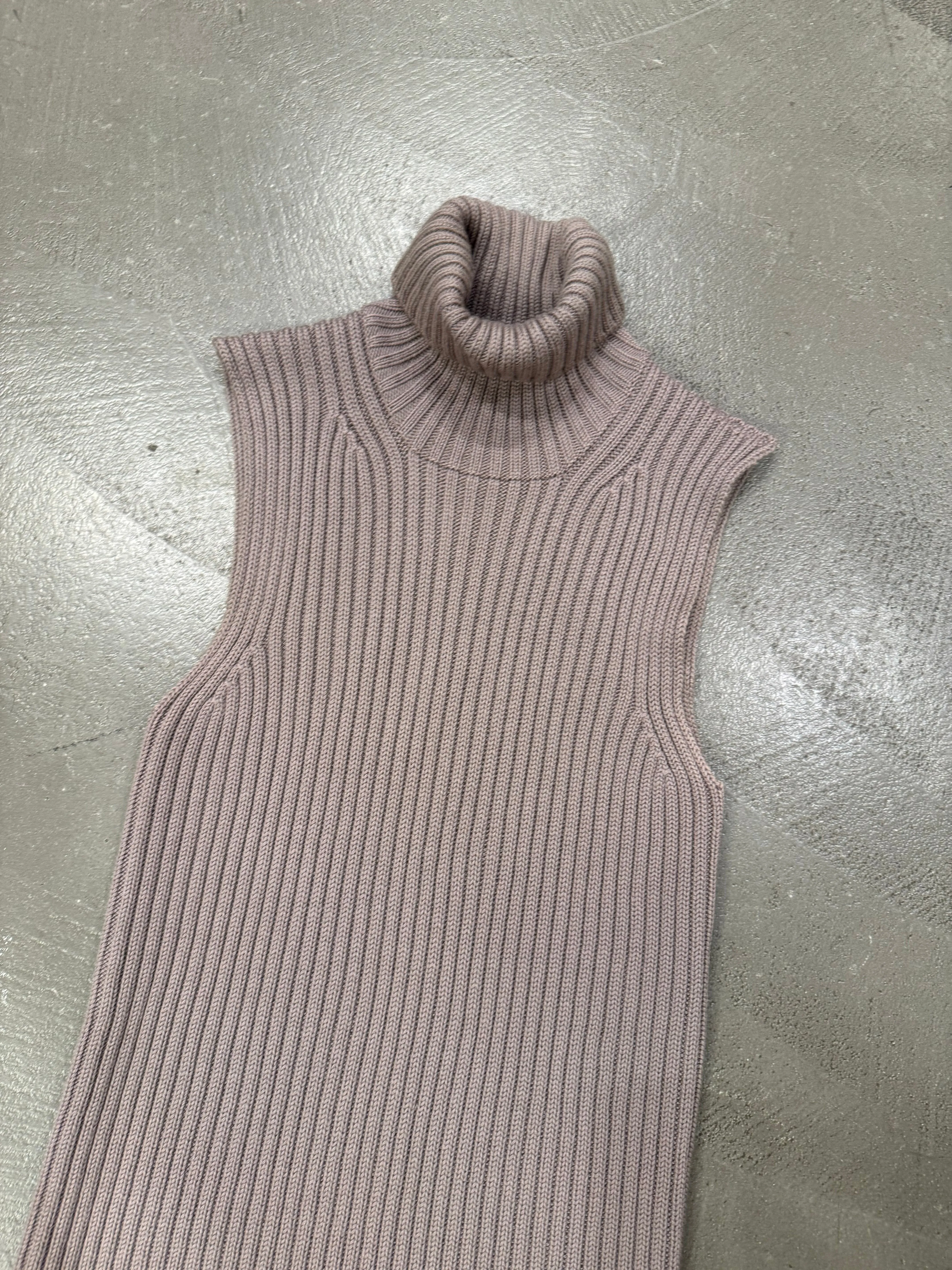 2000s Prada knit turtleneck vest