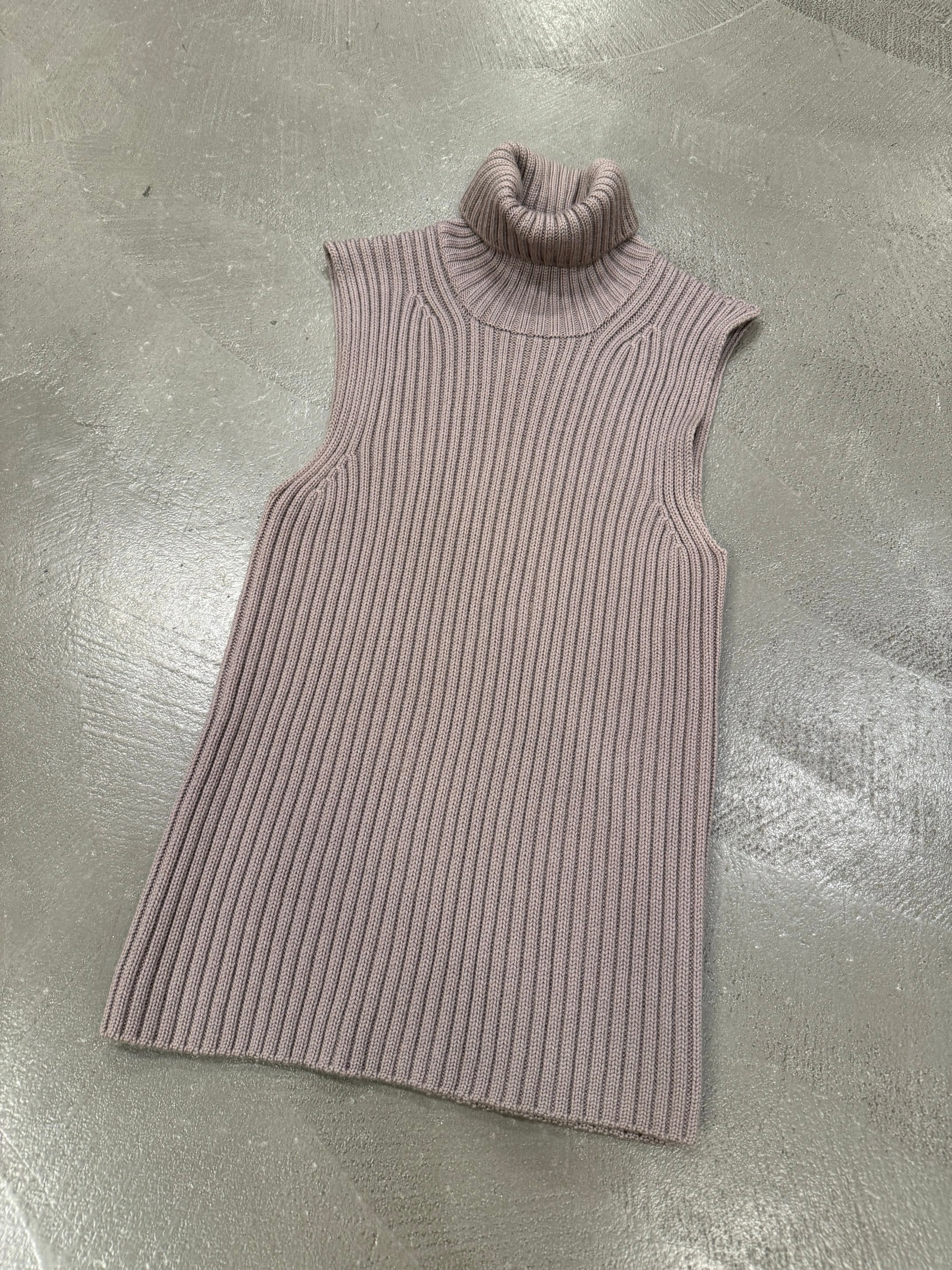 2000s Prada knit turtleneck vest