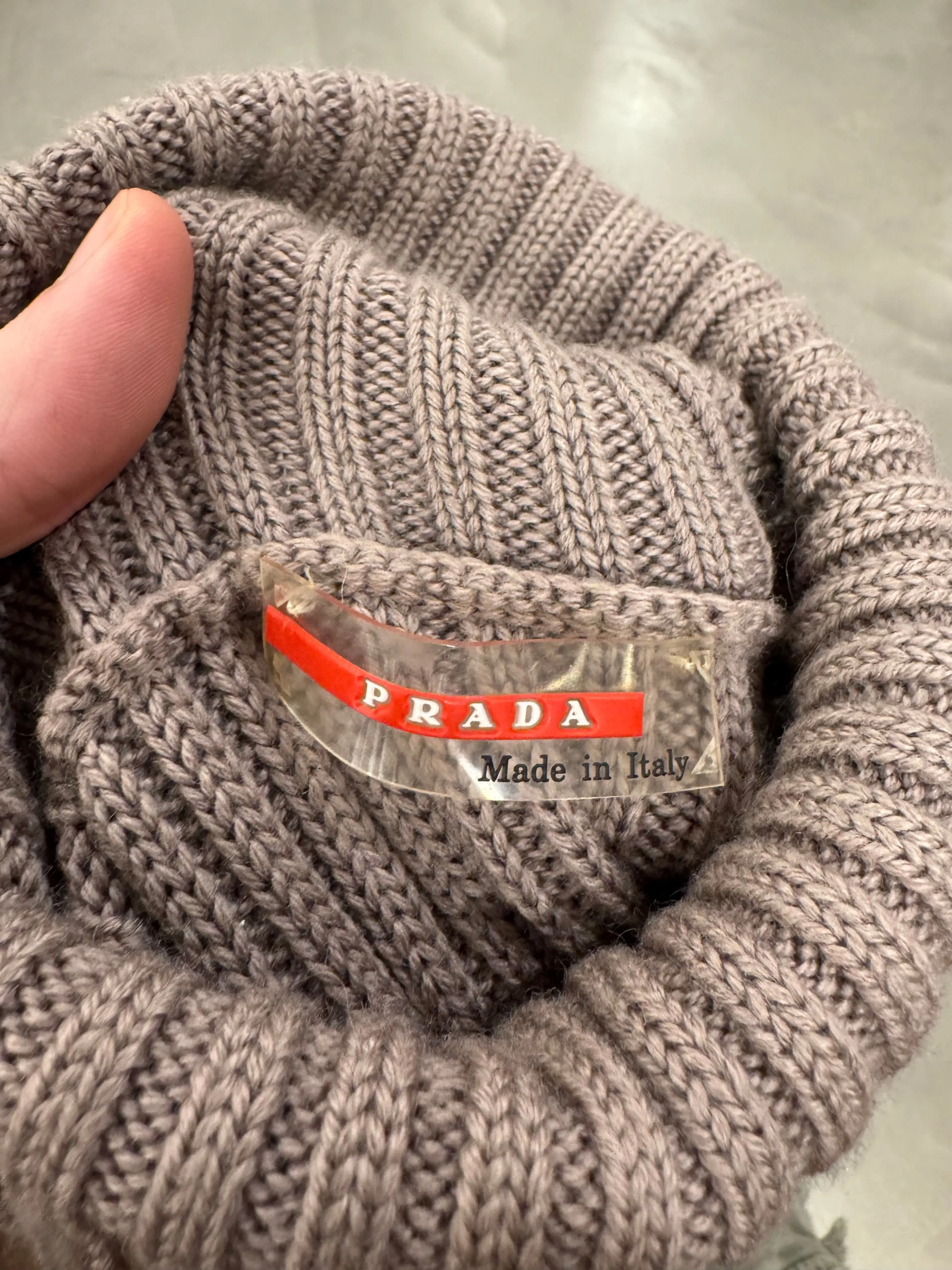 2000s Prada knit turtleneck vest