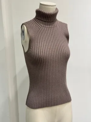 2000s Prada knit turtleneck vest