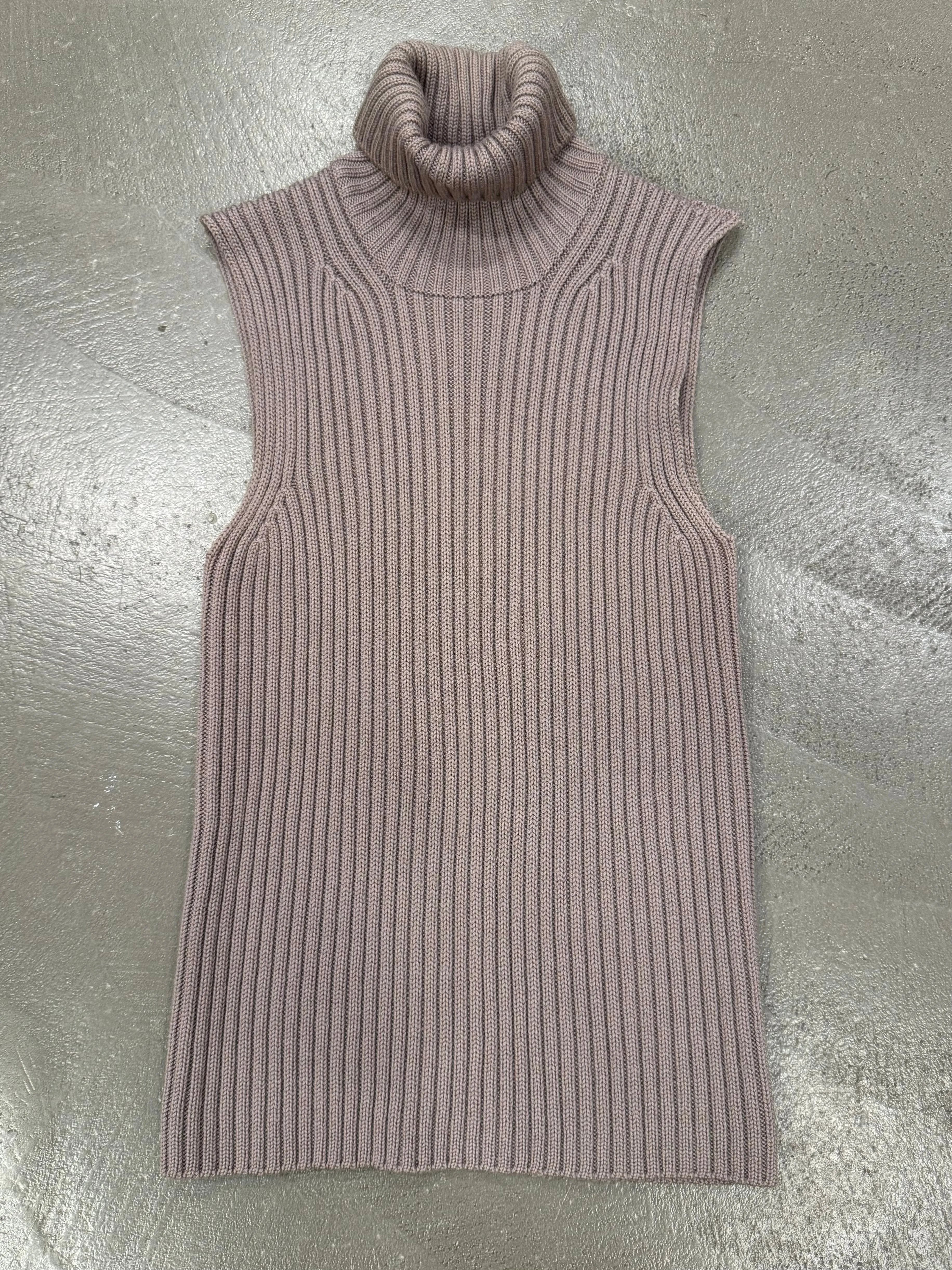 2000s Prada knit turtleneck vest