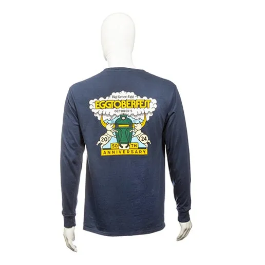 27th Annual EGGtoberfest  T-shirt Navy - Long Sleeve