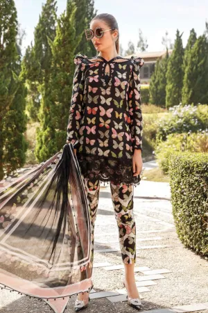 3PC LAWN EMBROIDERED Q214