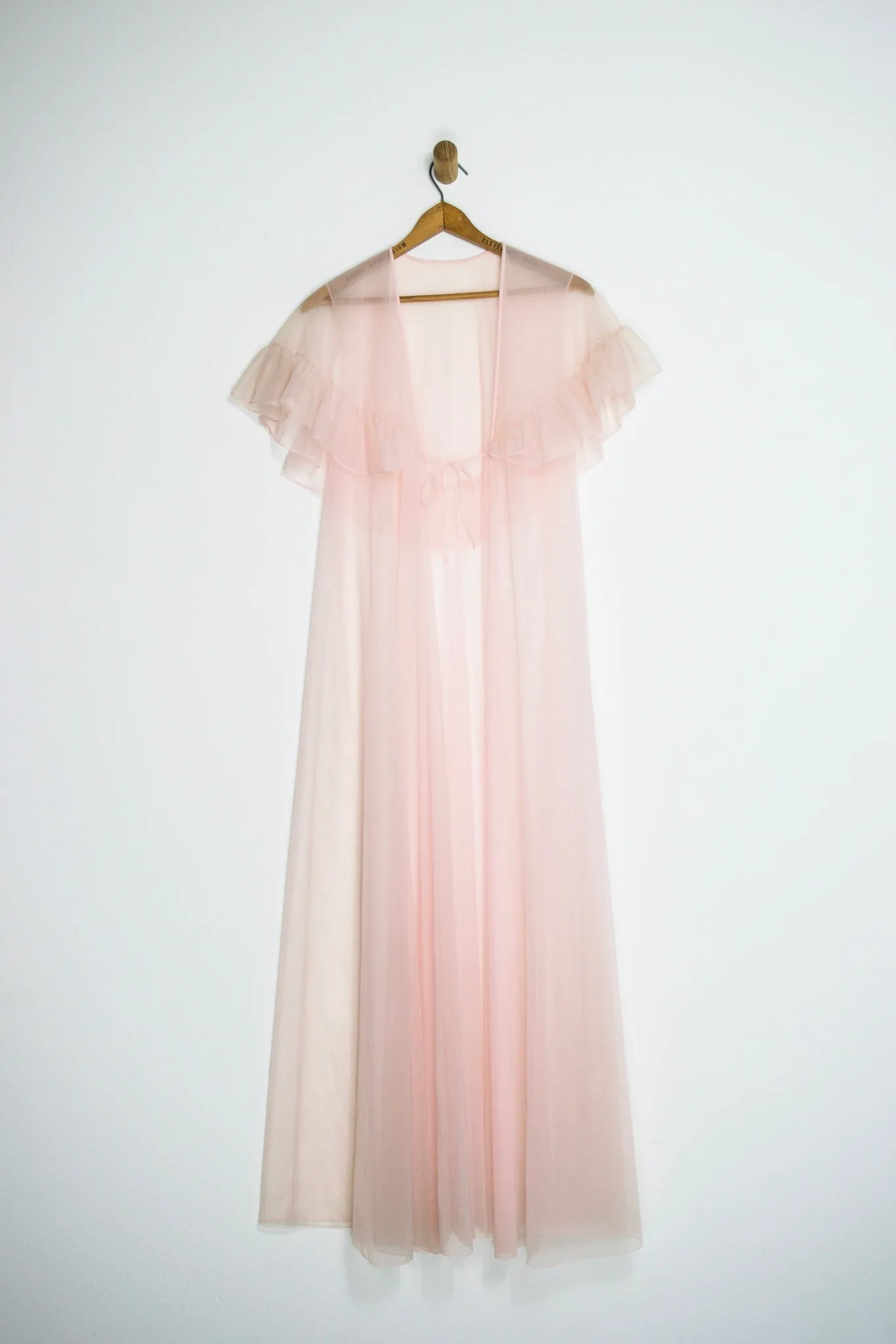 60’s/70’s SHEER PEIGNOIR ROBE/DUSTER / MEDIUM