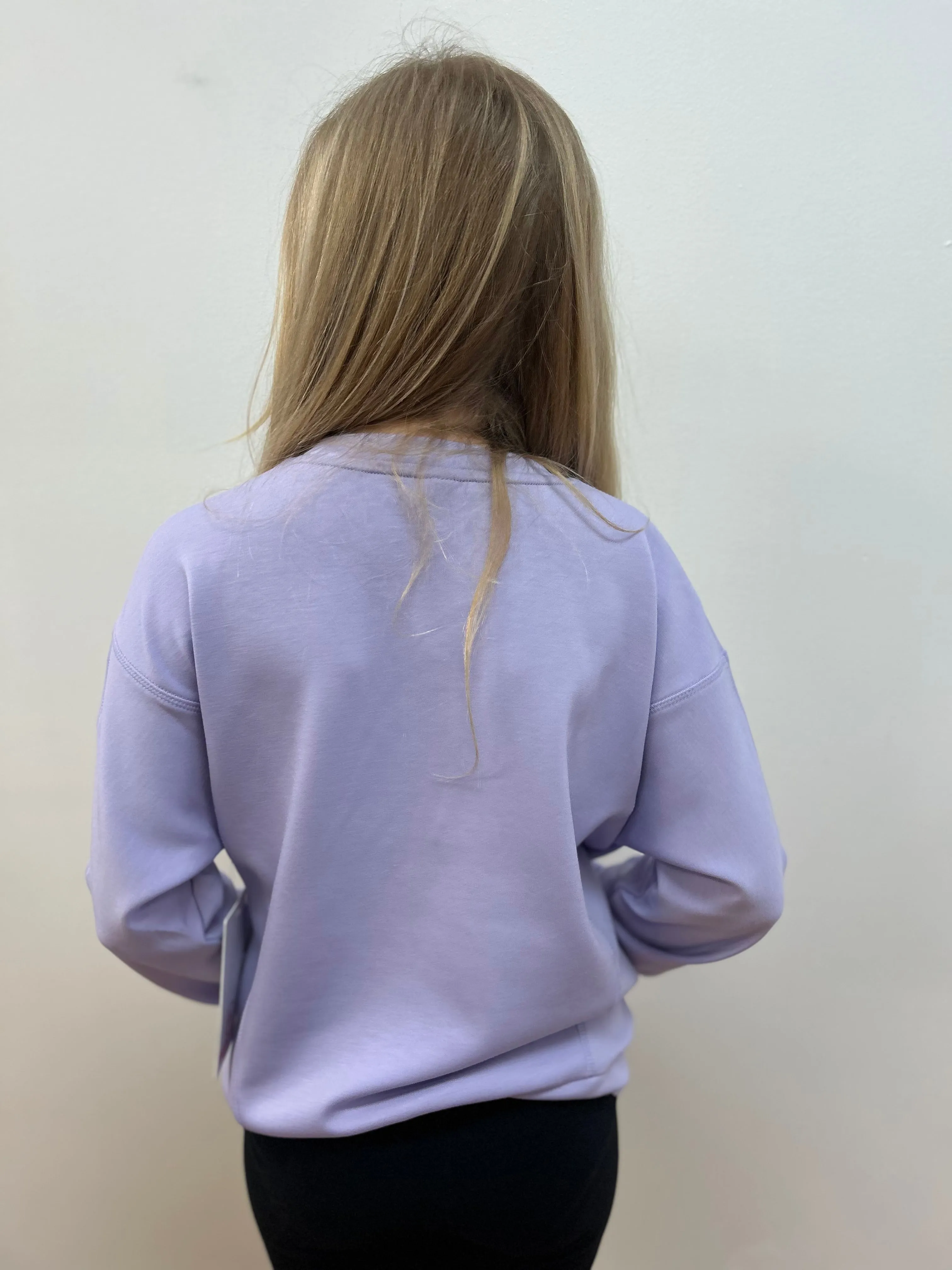 90D Girls Oversized Scuba Sweatshirt