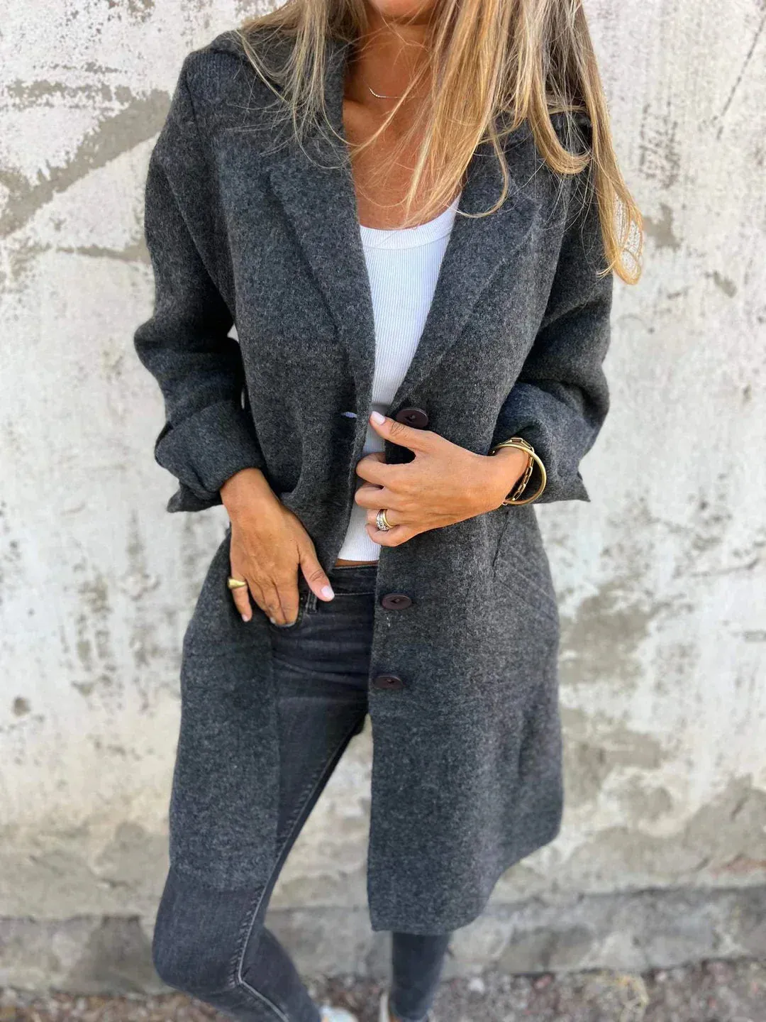Aaliyah™ - Cozy Button Coat