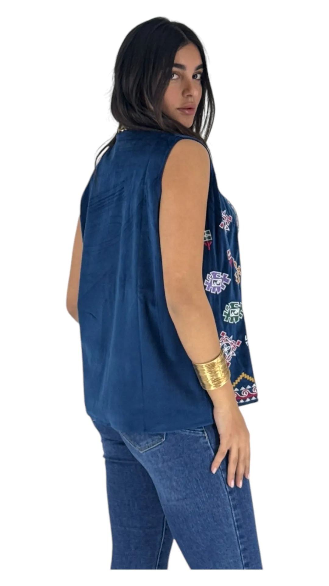 Abeer navy vest
