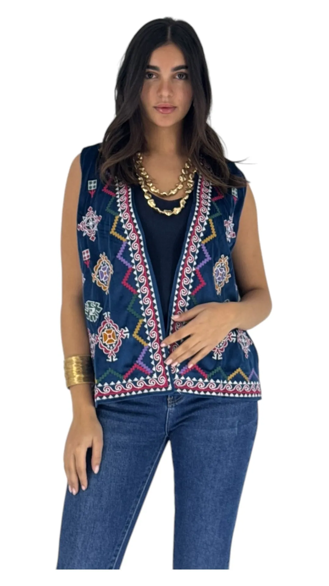 Abeer navy vest