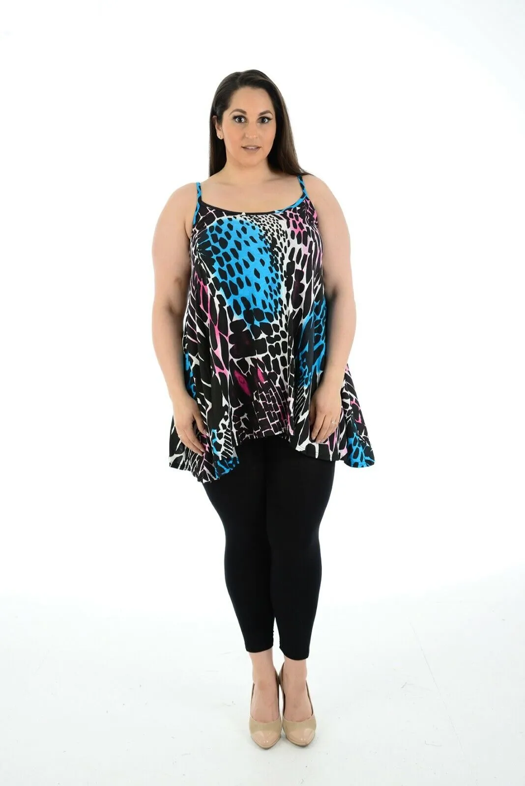 Abstract Animal Paisley Print Vest Top