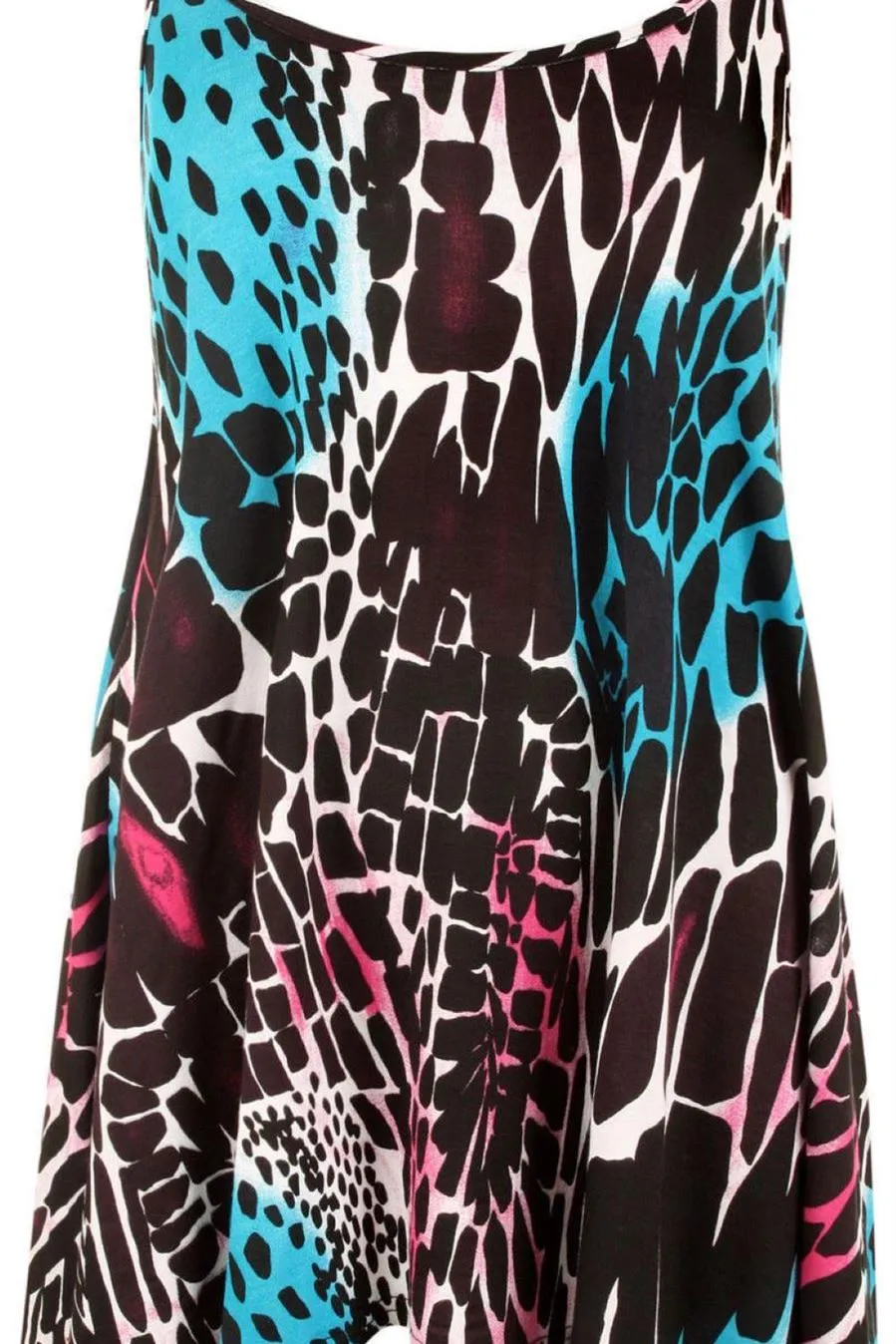 Abstract Animal Paisley Print Vest Top