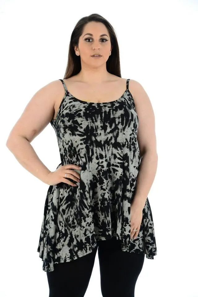 Abstract Animal Paisley Print Vest Top