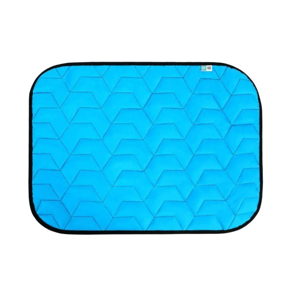 Airy Vest Dog Cushion Blanket Blue & Black