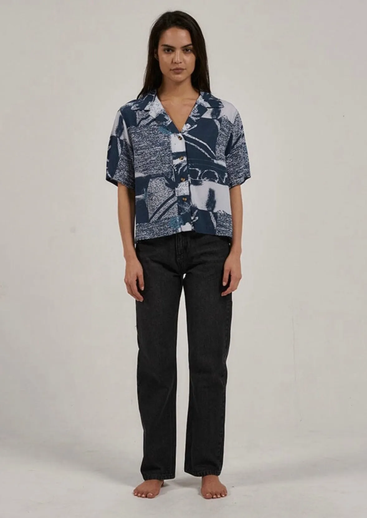 Alchemy Bowling Shirt New Teal