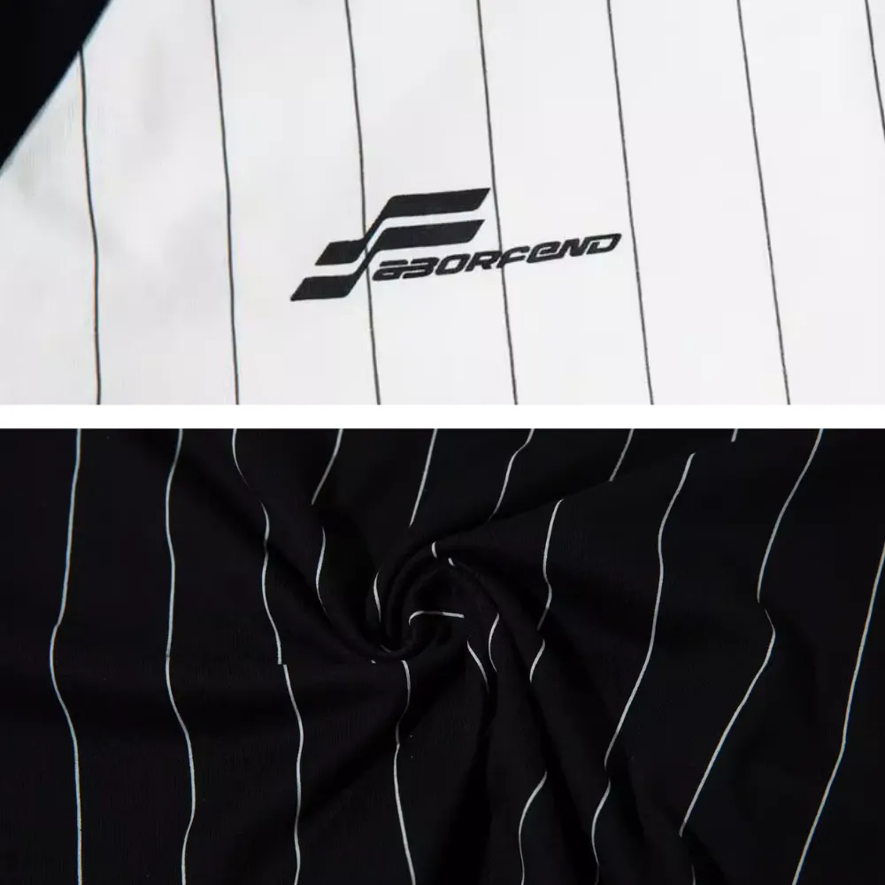 American Loose EmbroidEred Lapel T-shirt