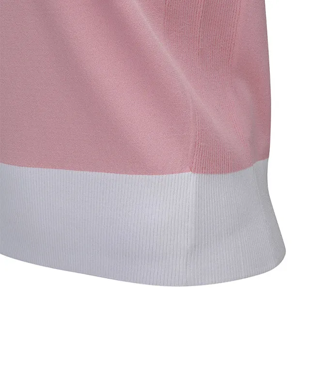 ANEW Golf: Women V-Neck Sweater Vest - Light Pink