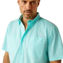 Ariat Men's 360 Airflow Short-Sleeve Button -Down Classic Fit Shirt