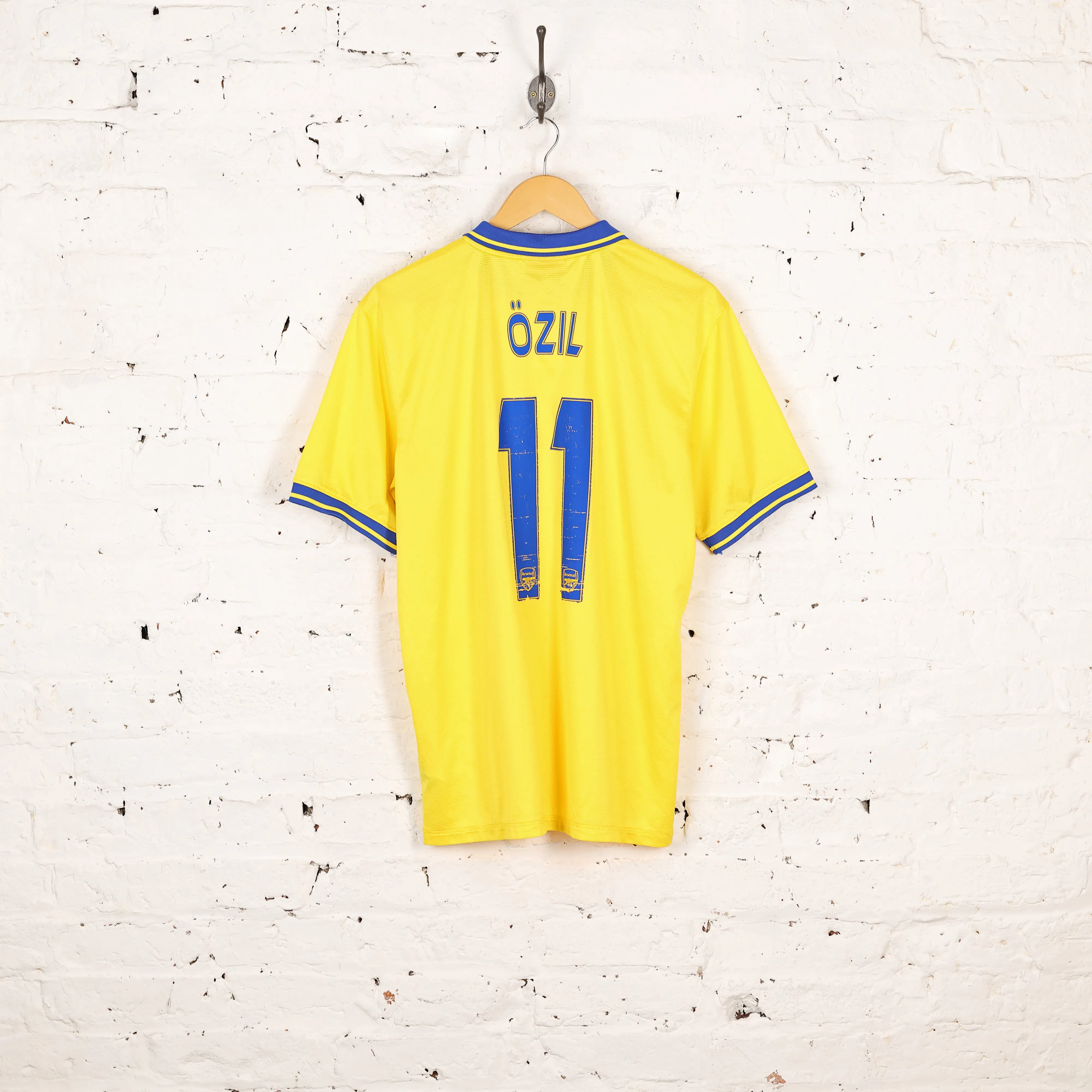 Arsenal 2013 Nike Ozil Away Football Shirt - Yellow - L