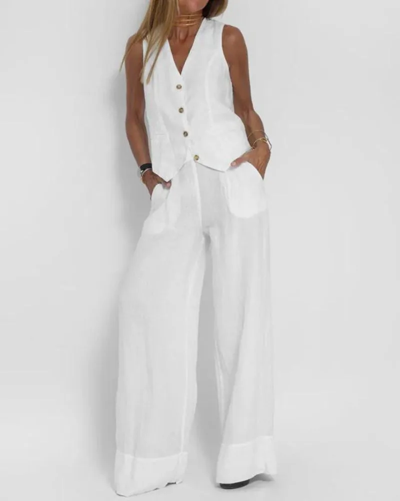 Ashlyn | Chic Vest Set