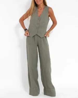 Ashlyn | Chic Vest Set