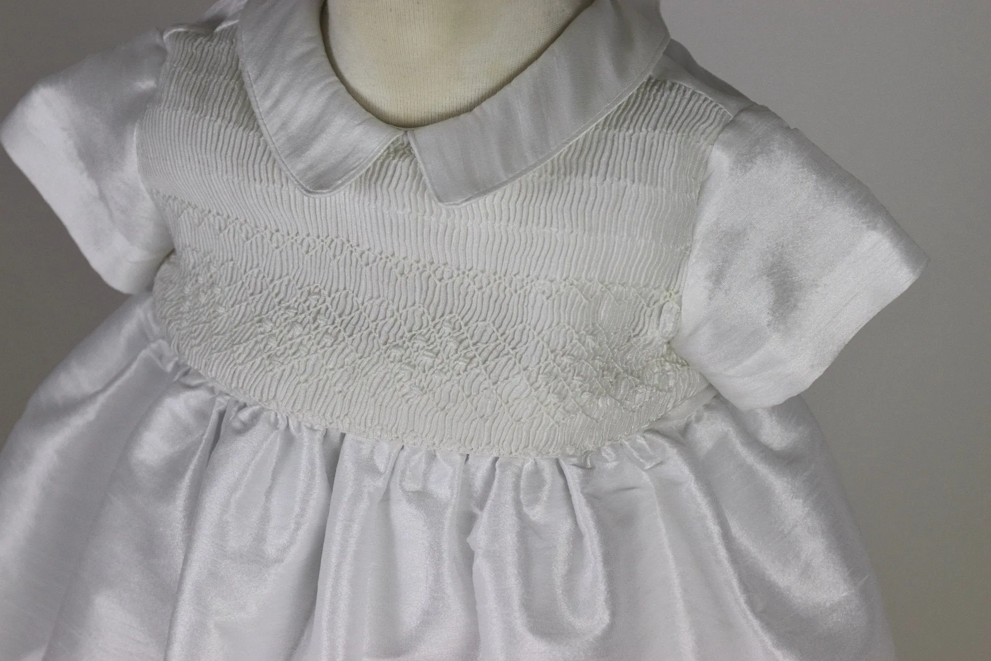 Baby Boy Christening Gown Romper with Detachable Skirt,  Ivory Shantung, Baptism Outfit,  Blessing Boy, Dedication Baby Boy Personalized