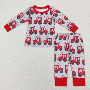 Baby Boys Valentines Tractor Tee set