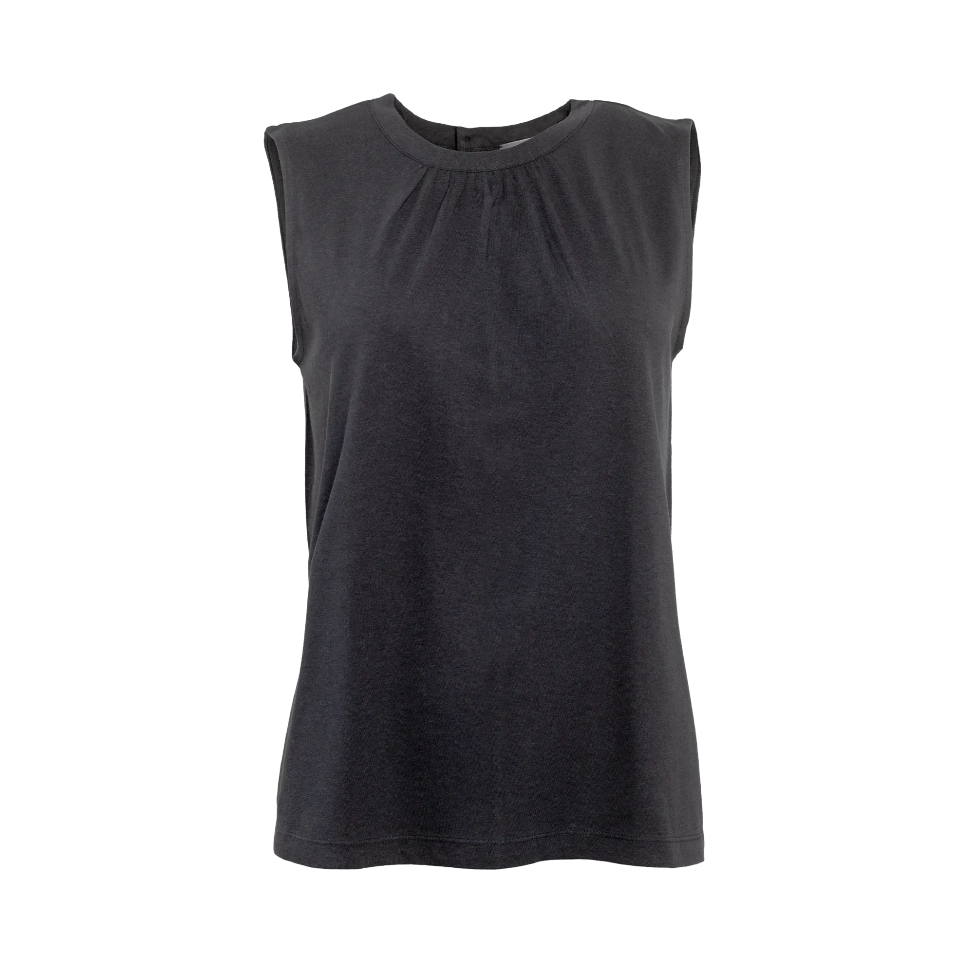 Bamboo Vest Top with Back Button: Womens
