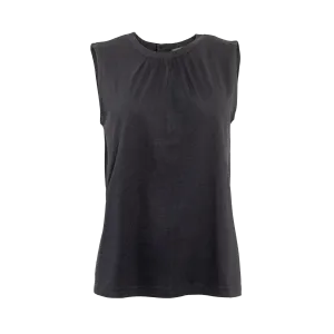 Bamboo Vest Top with Back Button: Womens