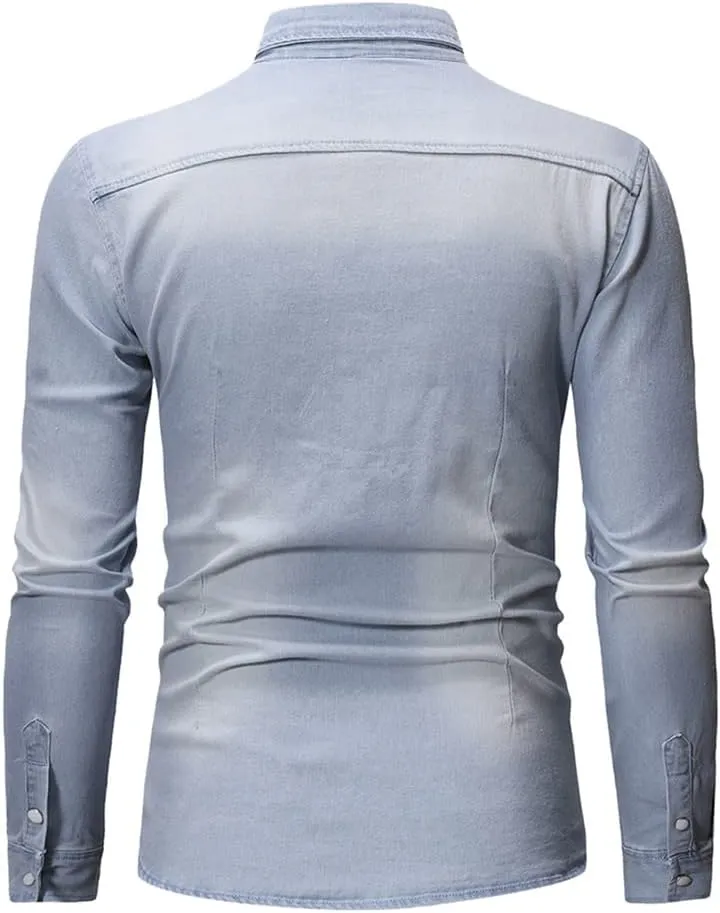 Basil – Smart-Casual Men's Jeans Shirt