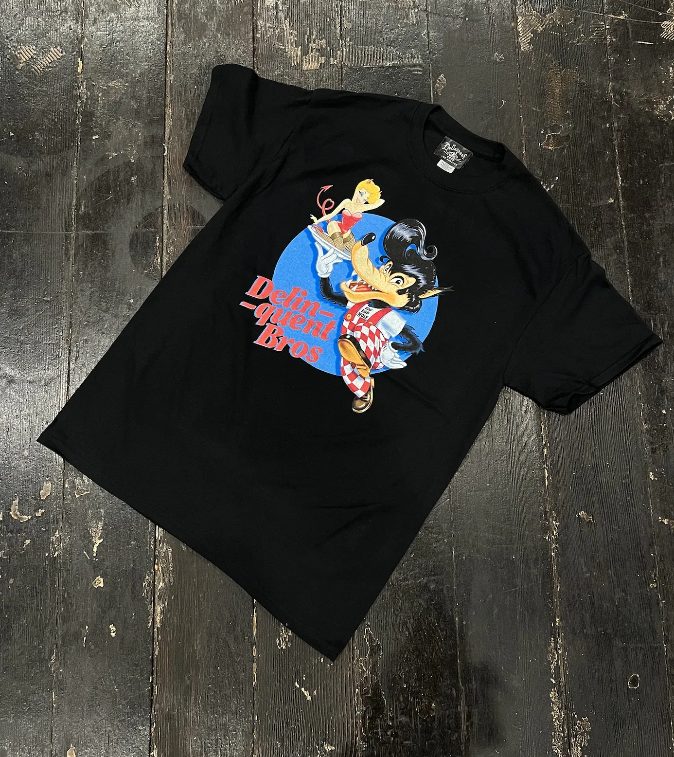 Big Bad Wolf Tee in Black