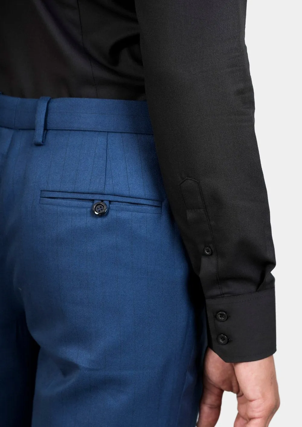 Black Egyptian Cotton Broadcloth Shirt