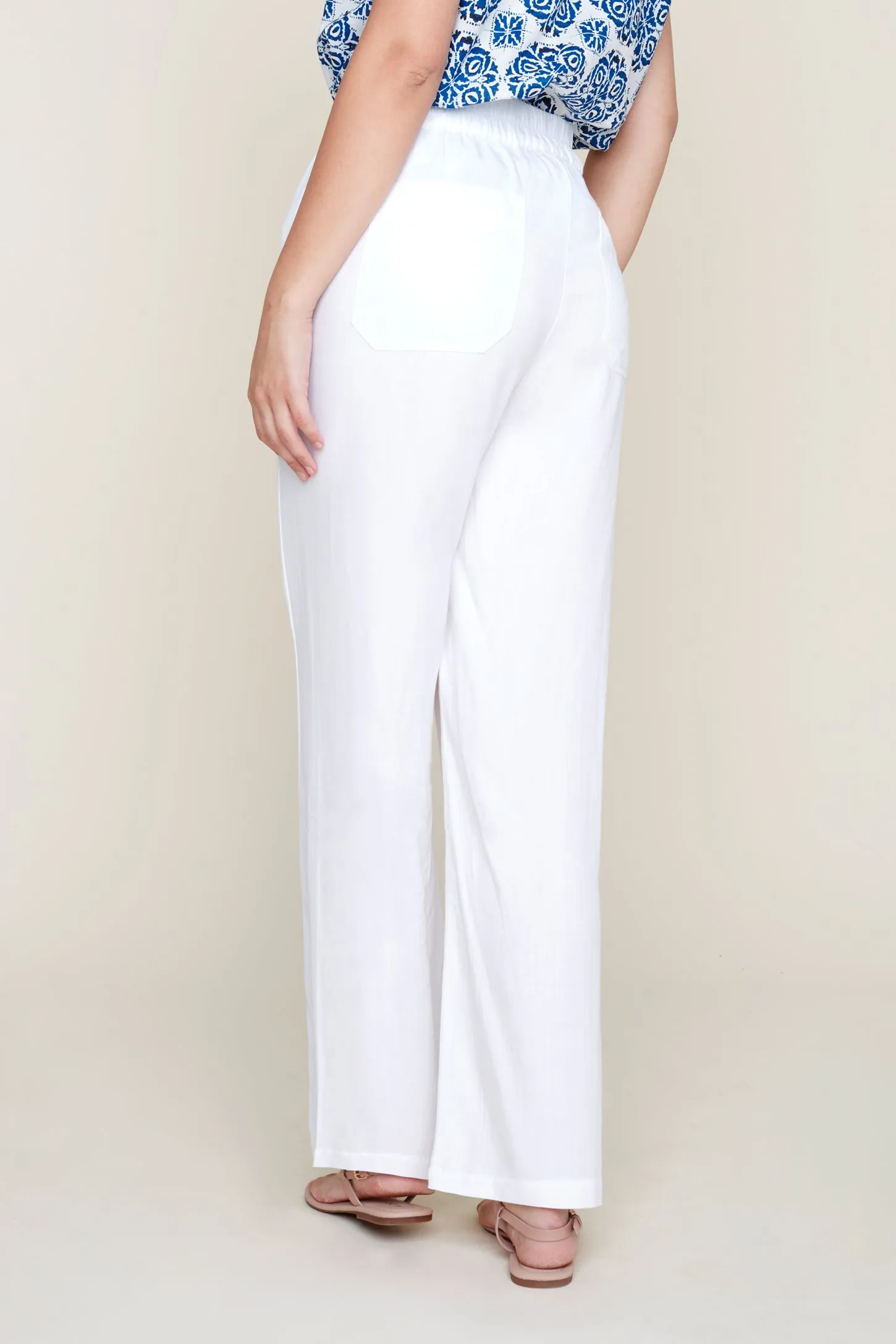 Bleached Wash Tencel Pants
