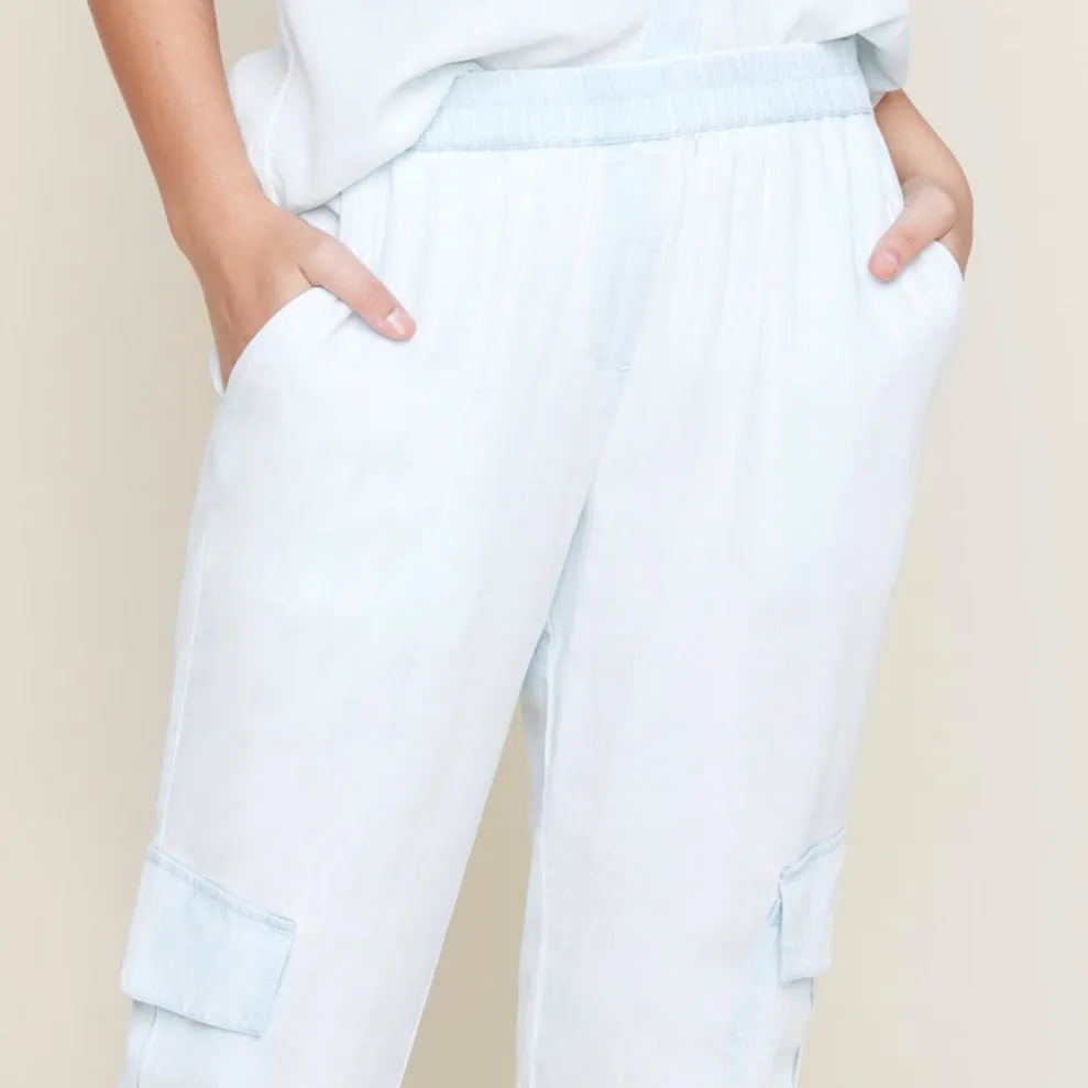 Bleached Wash Tencel Pants