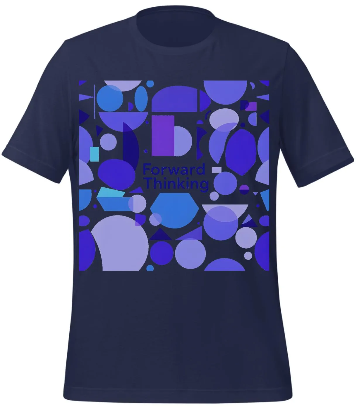 blue and purple tye dye shirt: Forward Thinking Geometric Art | Classic T-Shirt (Unisex)