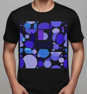 blue and purple tye dye shirt: Forward Thinking Geometric Art | Classic T-Shirt (Unisex)