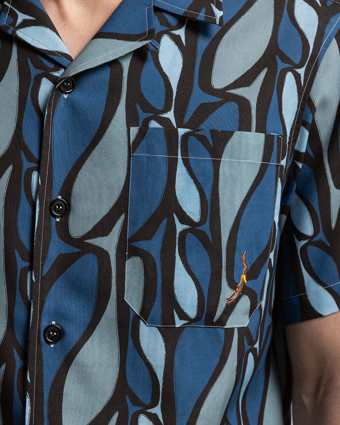 Blue Pesci Short Sleeve Shirt