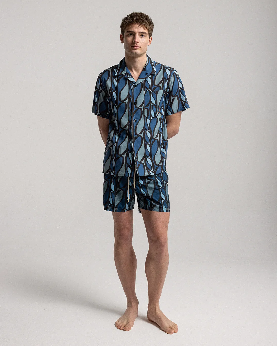 Blue Pesci Short Sleeve Shirt