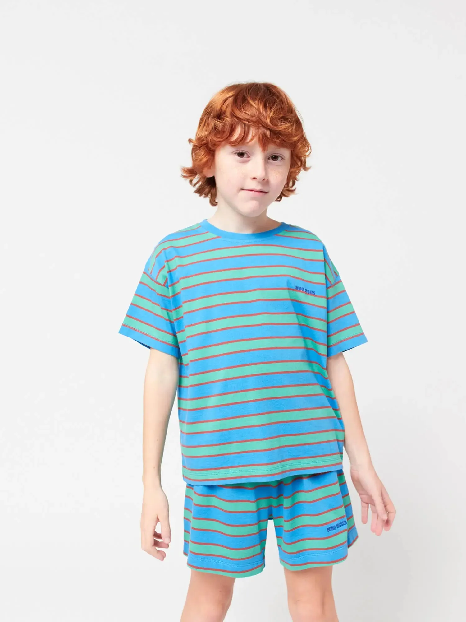 Bobo Choses Blue Stripes loungewear set