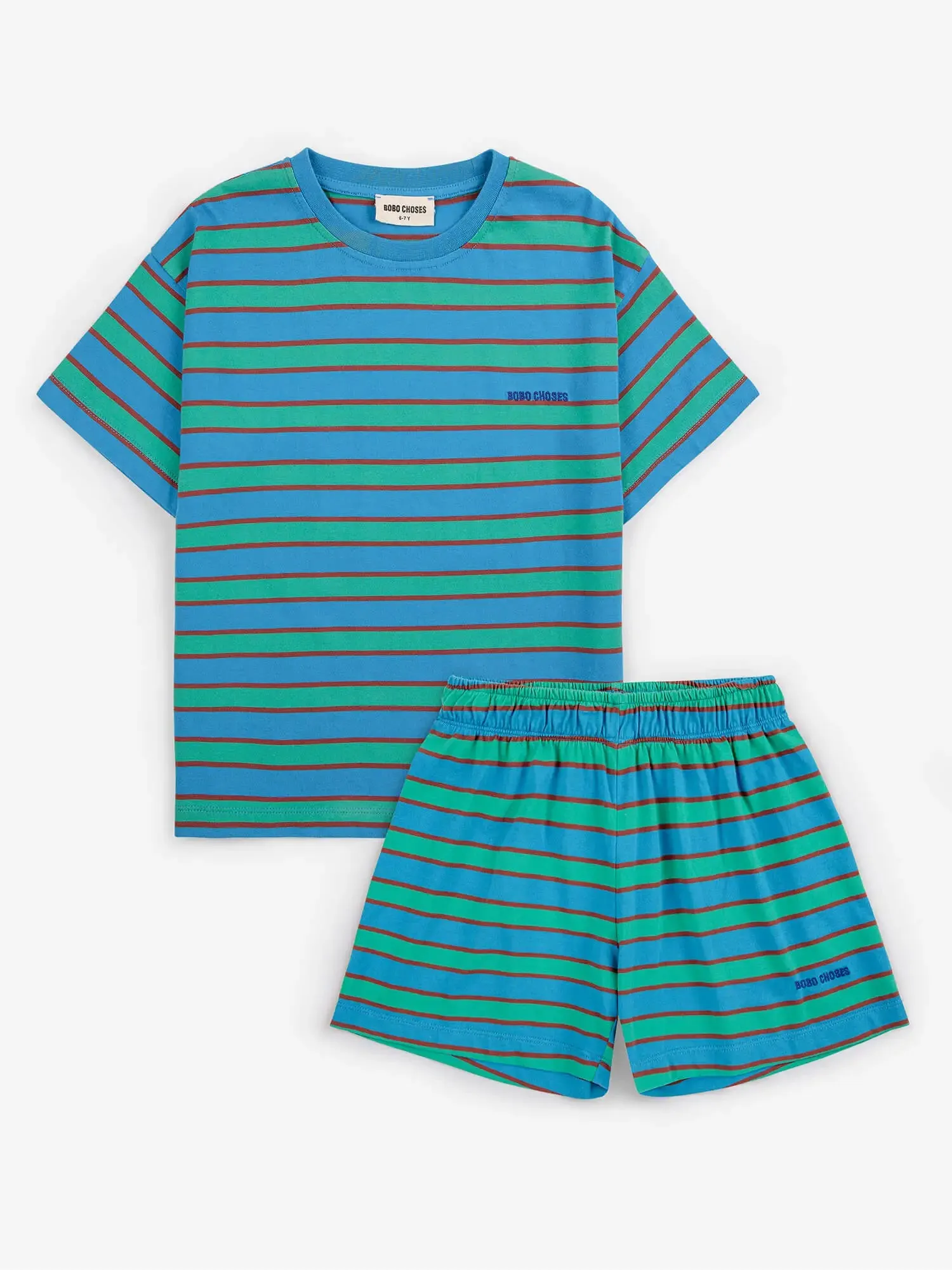 Bobo Choses Blue Stripes loungewear set