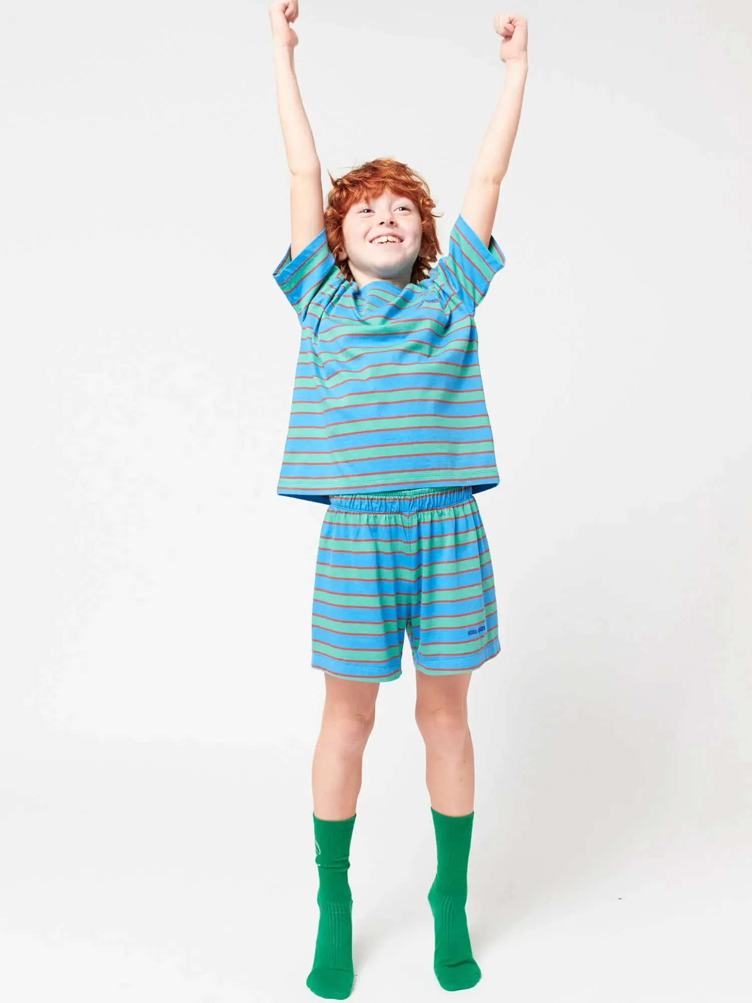 Bobo Choses Blue Stripes loungewear set