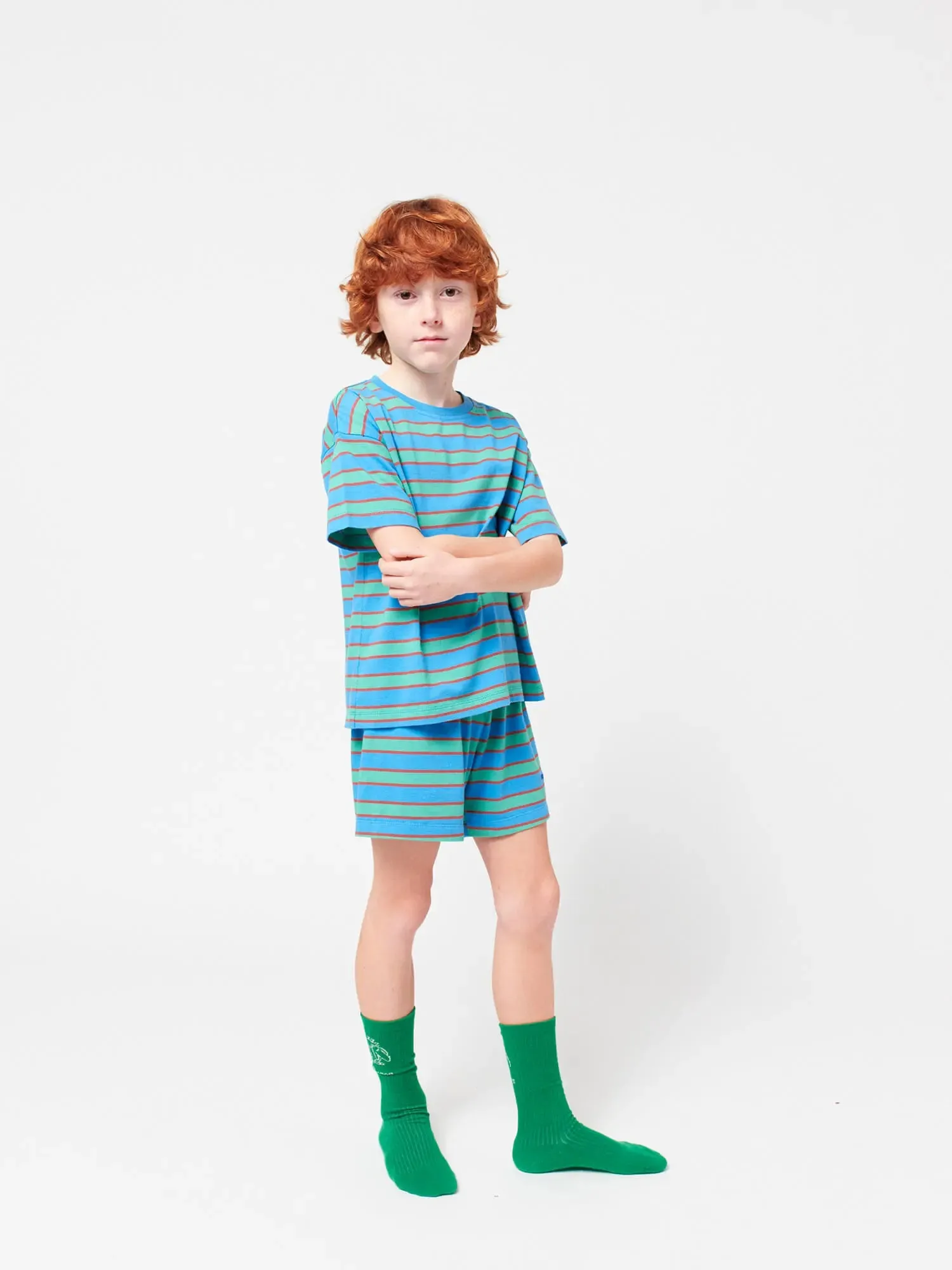Bobo Choses Blue Stripes loungewear set