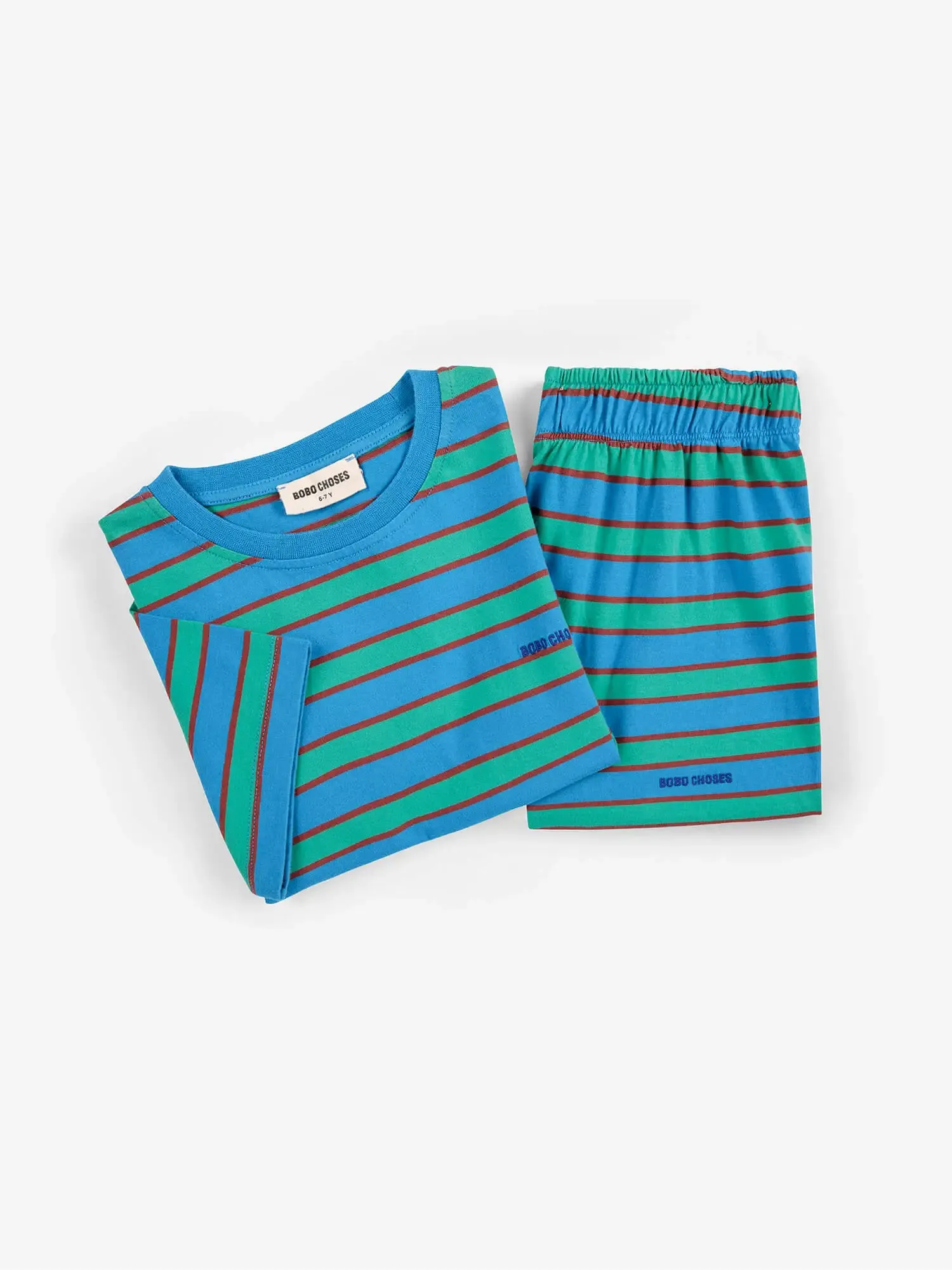 Bobo Choses Blue Stripes loungewear set