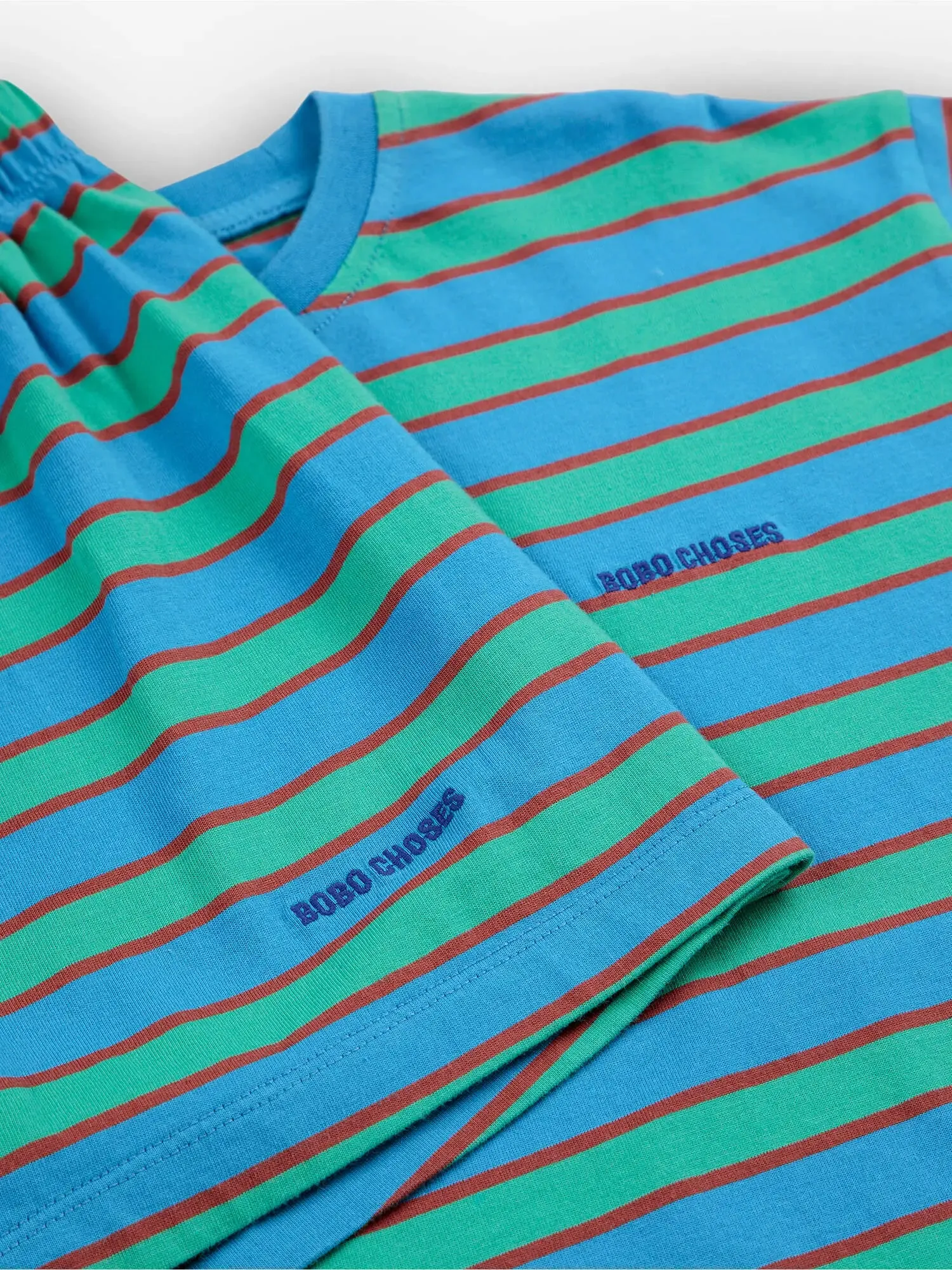 Bobo Choses Blue Stripes loungewear set