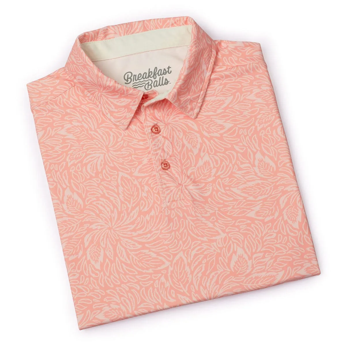 Breakfast Balls® "Coral Leaf" – All-Day Polo