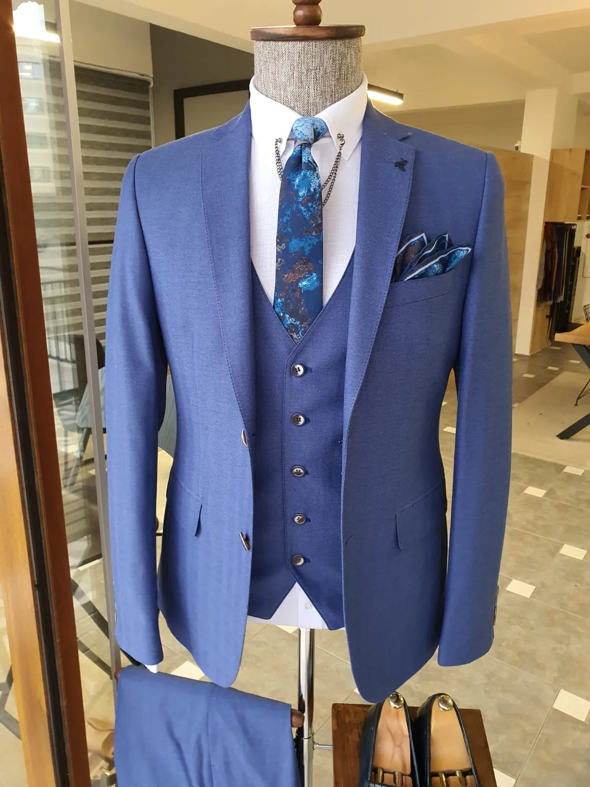 Bristol Blue Slim Fit Suit - A Modern Classic for Every Occasion