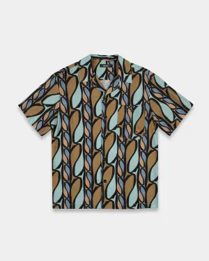Brown Pesci Short Sleeve Shirt